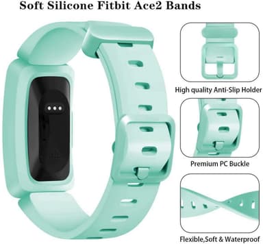 Fitbit Ace 2/Inspire/Inspire HR armband silikon Turkos