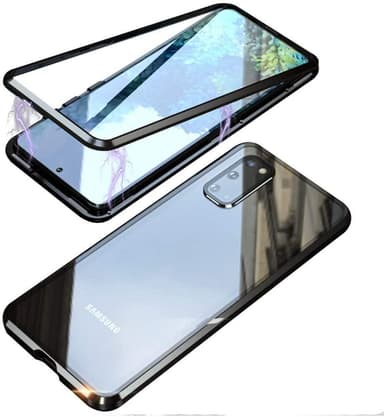 Mobilskydd dubbelsidigt härdat glas - Samsung S20 - Svart