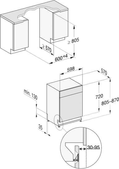 Miele diskmaskin G5022SCUCLST (vit)