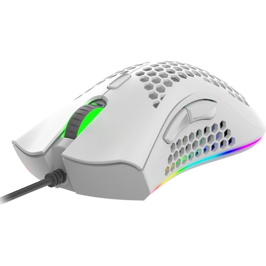 NOS M-650 mus för gaming (vit)
