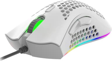 NOS M-650 mus för gaming (vit)