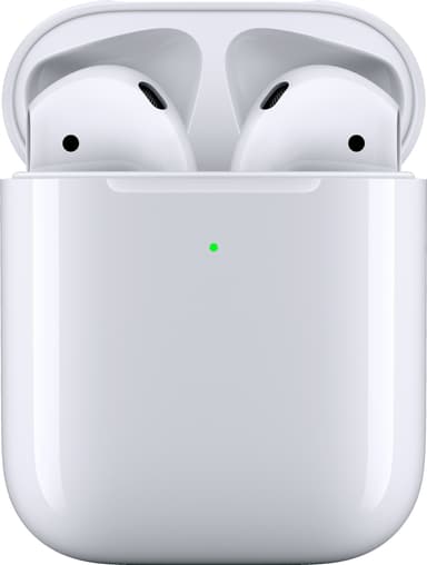Apple AirPods 2nd gen (2019) trådlösa hörlurar med Qi-fodral