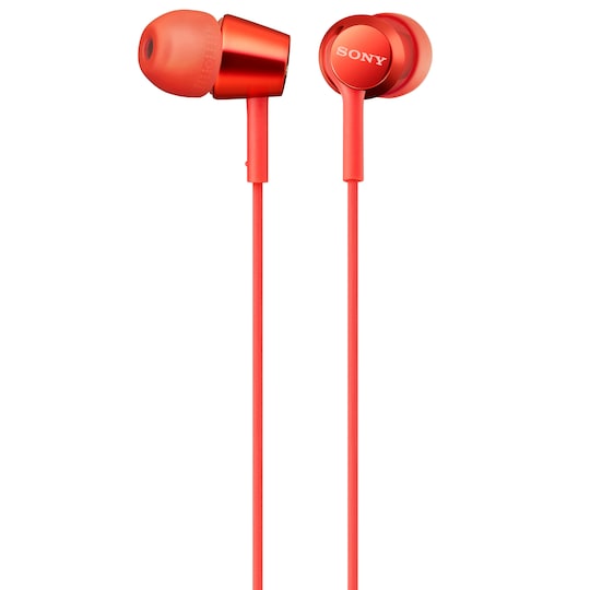 Sony in-ear hörlurar MDR-EX155 (röd)