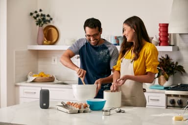 JBL Link Portable Wi-Fi högtalare med laddningsstation (grå)