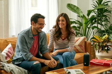 JBL Link Portable Wi-Fi  högtalare med laddningsstation (svart)