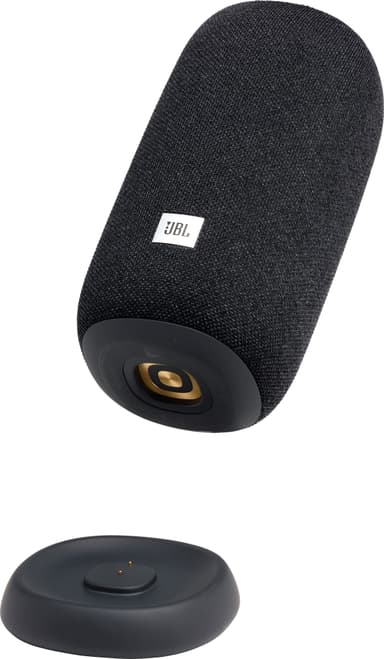 JBL Link Portable Wi-Fi  högtalare med laddningsstation (svart)