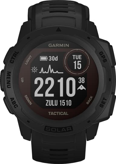 Garmin Instinct Solar Tactical Edition Svart - Träningsklocka