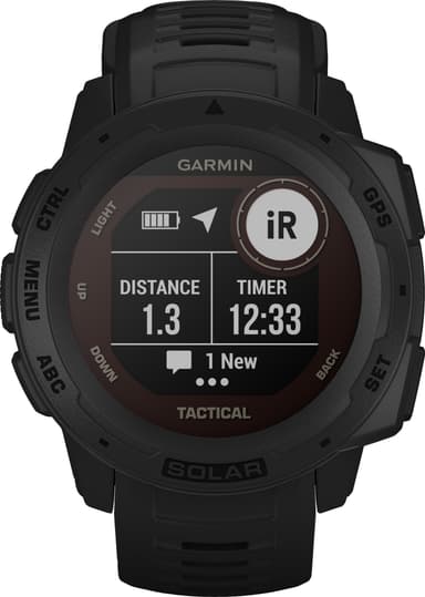 Garmin Instinct Solar Tactical Edition Svart - Träningsklocka