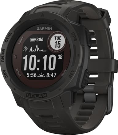 Garmin Instinct Solar Grafit - Träningsklocka