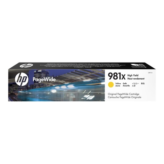 HP 981X - Lång livslängd - gul - original - PageWide - bläckpatron
