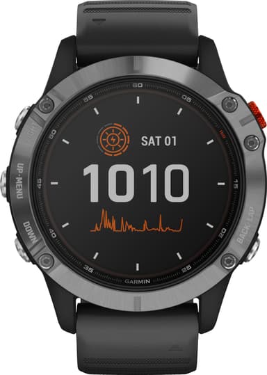 Garmin Fenix 6 Solar träningsklocka (silver)