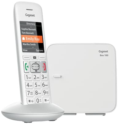 Gigaset Dect E370 Trådlös telefon (vit)