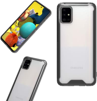 Samsung Galaxy A51 skal TPU Svart/Transparent