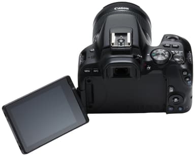 Canon EOS 200D systemkamera + 18-55mm DC III (svart)