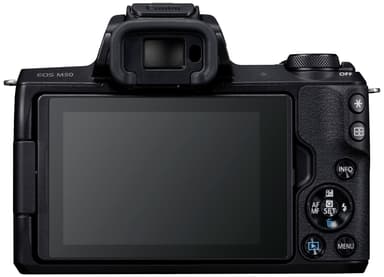 Canon EOS M50 kompakt systemkamera + 15-45 IS STM obj (svart)