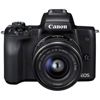 Canon EOS M50 kompakt systemkamera + 15-45 IS STM obj (svart)