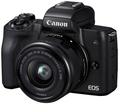 Canon EOS M50 kompakt systemkamera + 15-45 IS STM obj (svart)