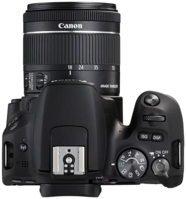 Canon EOS 200D systemkamera + 18-55mm DC III (svart)