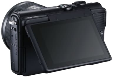 Canon EOS M100 CSC-kamera + 15-45 IS STM obj (svart)