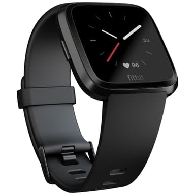 Fitbit Versa smartwatch (svart/svart aluminium)