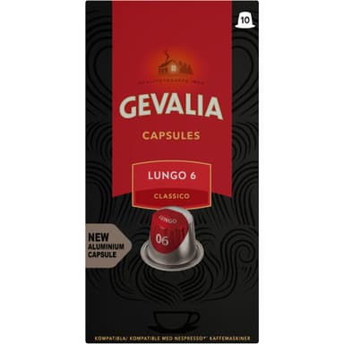 Gevalia Lungo 6 Classico kapslar 4051002 Gevalia Lungo 6 Classico kapslar 4051002