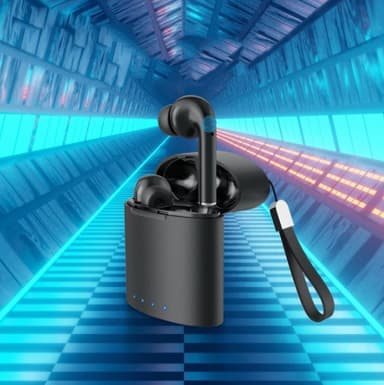 Trådlösa in-ear hörlurar Bluetooth 5.0 EDR svart