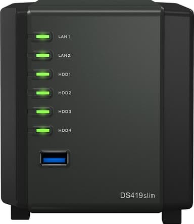Synology DiskStation DS419slim 4-Bay NAS-system