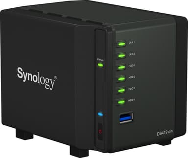 Synology DiskStation DS419slim 4-Bay NAS-system