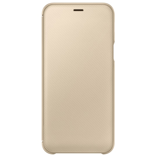 Samsung Galaxy A6 flip plånboksfodral (guld)