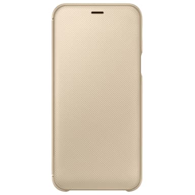 Samsung Galaxy A6 flip plånboksfodral (guld)