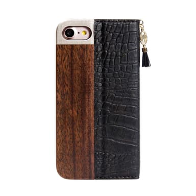 Eleganta Folio Svart Snake iPhone 8 / 7 / 6 Fodral