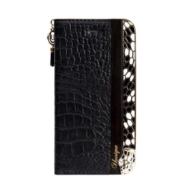 Eleganta Folio Svart Snake iPhone 8 / 7 / 6 Fodral