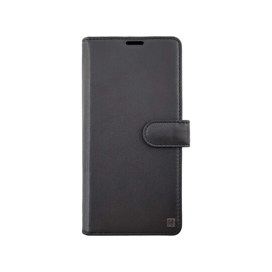 Äkta Läder Samsung Galaxy A70 2 in 1 plånbok mobilskal - Black