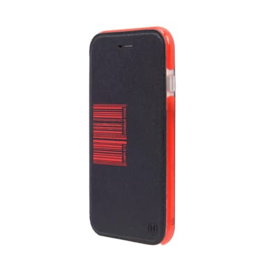 Eleganta Folio Svart/Röd iPhone SE / 8 / 7 Fodral