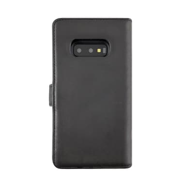 Äkta Läder Samsung Galaxy S10e 2 in 1 plånbok mobilskal - Black