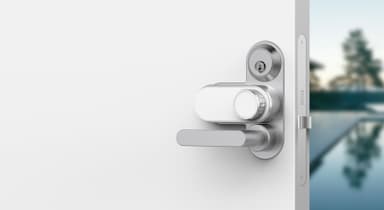 Glue Home smart dörrlås 2nd gen 2016 med Assa adapter (vänster)