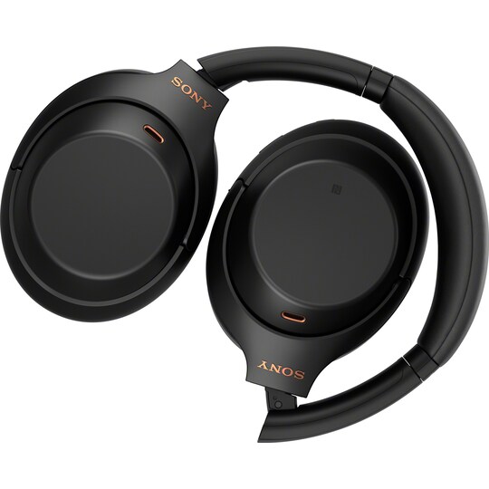 Sony trådlösa around-ear hörlurar WH-1000XM4 (svart)