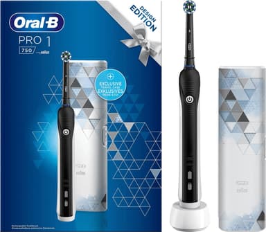 Oral-B Pro 1 750 eltandborste gåvoset 319399 (svart)