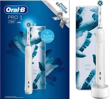 Oral-B Pro 1 750 eltandborste gåvoset 319399 (vit)