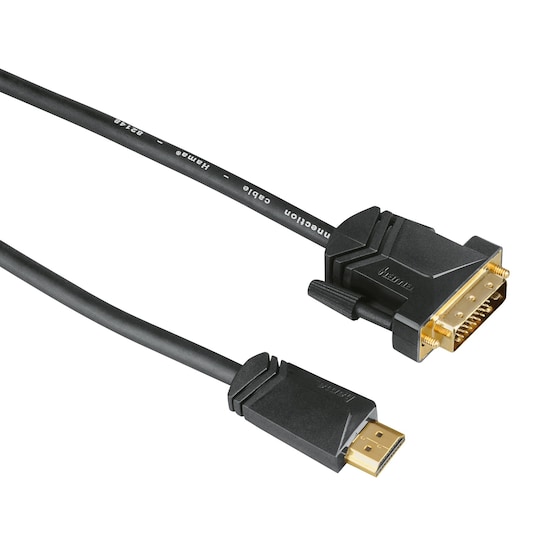 Hama HDMI-kabel med DVI/D-kontakt - 1.5m