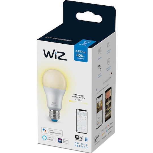 Wiz Light LED-lampa 8W E27 871869978603800