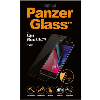 PanzerGlass Privacy skärmskydd för iPhone 6/7/8/SE Gen 2