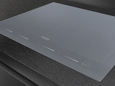 60 CM INDUKTIONSHÄLL MED 2 MULTIZONER SILVER KERAM
