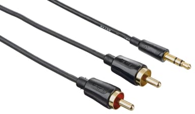 Hama Ljudkabel Flexi-Slim 3.5mm - 2x RCA (1.5 m)