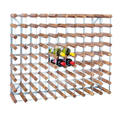 90 Bottle Self Assembly Kit Dark oak