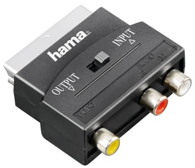 Hama 1 x Scart (hane) - 3 x RCA (hona) Adapter Hama 1 x Scart (hane) - 3 x RCA (hona) Adapter