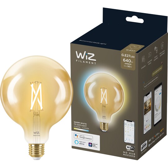Wiz Light LED-lampa 7W E27 871869978681600 (bärnsten)