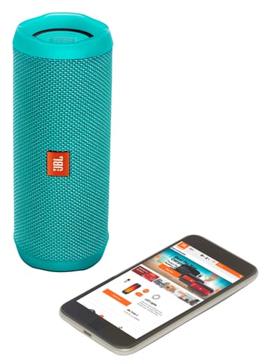 JBL Flip 4 trådlösa högtalare (blågrön)