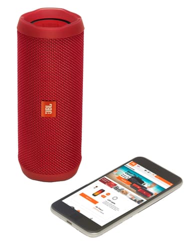 JBL Flip 4 trådlösa högtalare (röd)