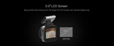 Dashcam 1080 HD, bilkamera med rörelsesensor - grå